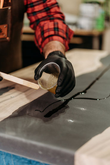 Oiling your wood furniture piece is what allows the furniure to truly shine. it shows you all the mesmerizing waves of wood throughout the piece.