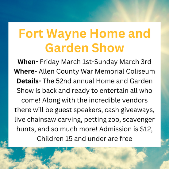 The home and garden show is back for its 52nd year! If you want to get everything you’ll need for this upcoming summer the war memorial coliseum is where you’ll want to be this weekend! The event will be there all weekend with many vendors, live chainsaw carving, petting zoos, scavenger hunts and so much more  