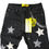 サムネイル： "Guapi" Obsidian Black Vintage Stars Flare Jeans
