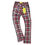 サムネイル： "Guapi" Blood Red Embellished Flannel Flare Pants