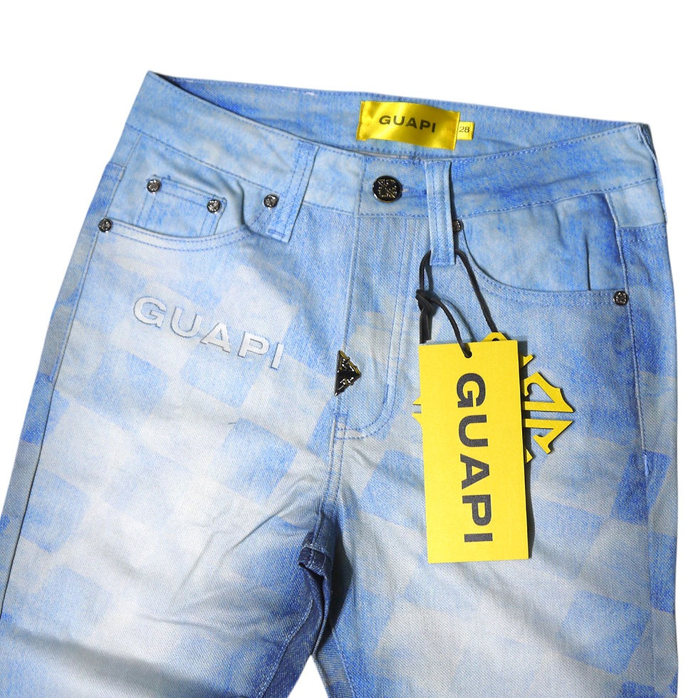 サムネイル： "Guapi" Aqua Blue Racer Denim V3