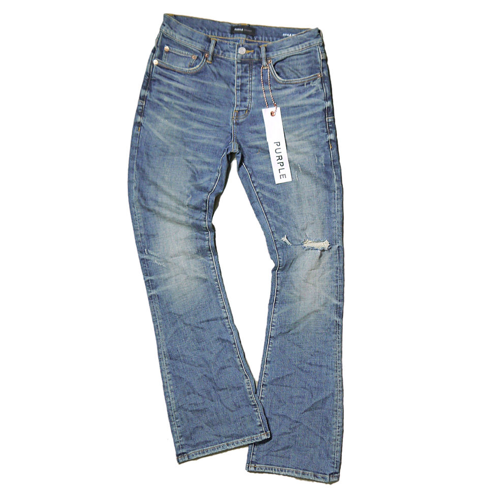 "PURPLE BRAND" 1Year Fade P004 Flare Jeans
