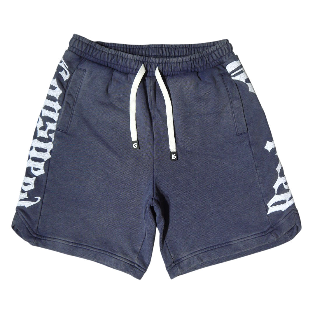 "GODSPEED" Courtside Shorts (Navy Washed)