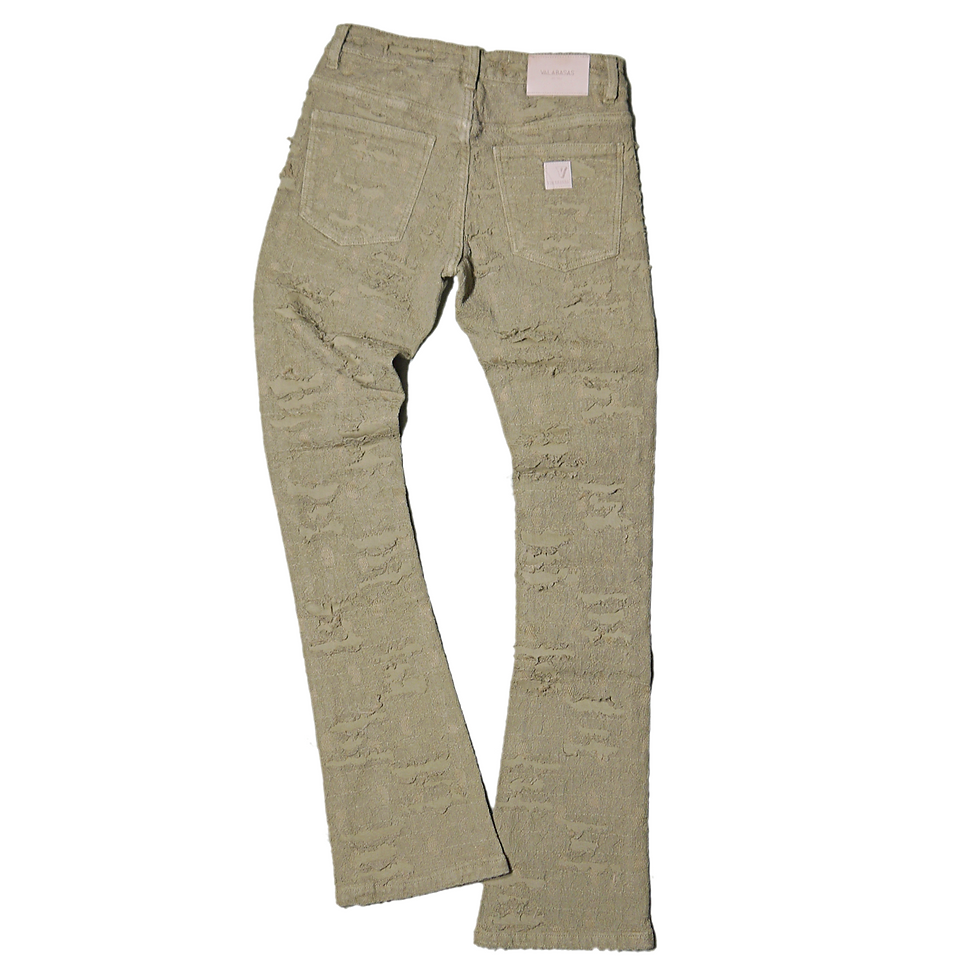 サムネイル： "VALABASAS" Blue Moon Denim Sets (Khaki)