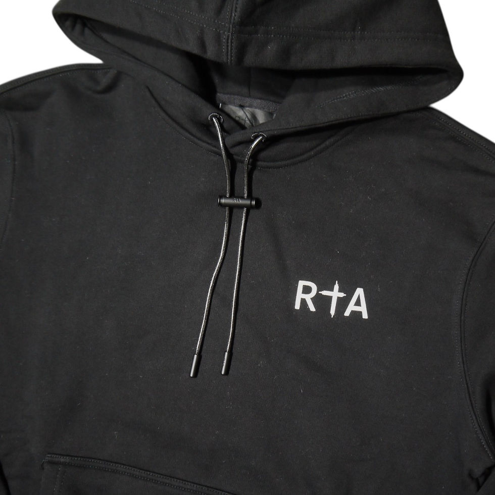 サムネイル： "RtA" Dion Black White Cross Hoodie