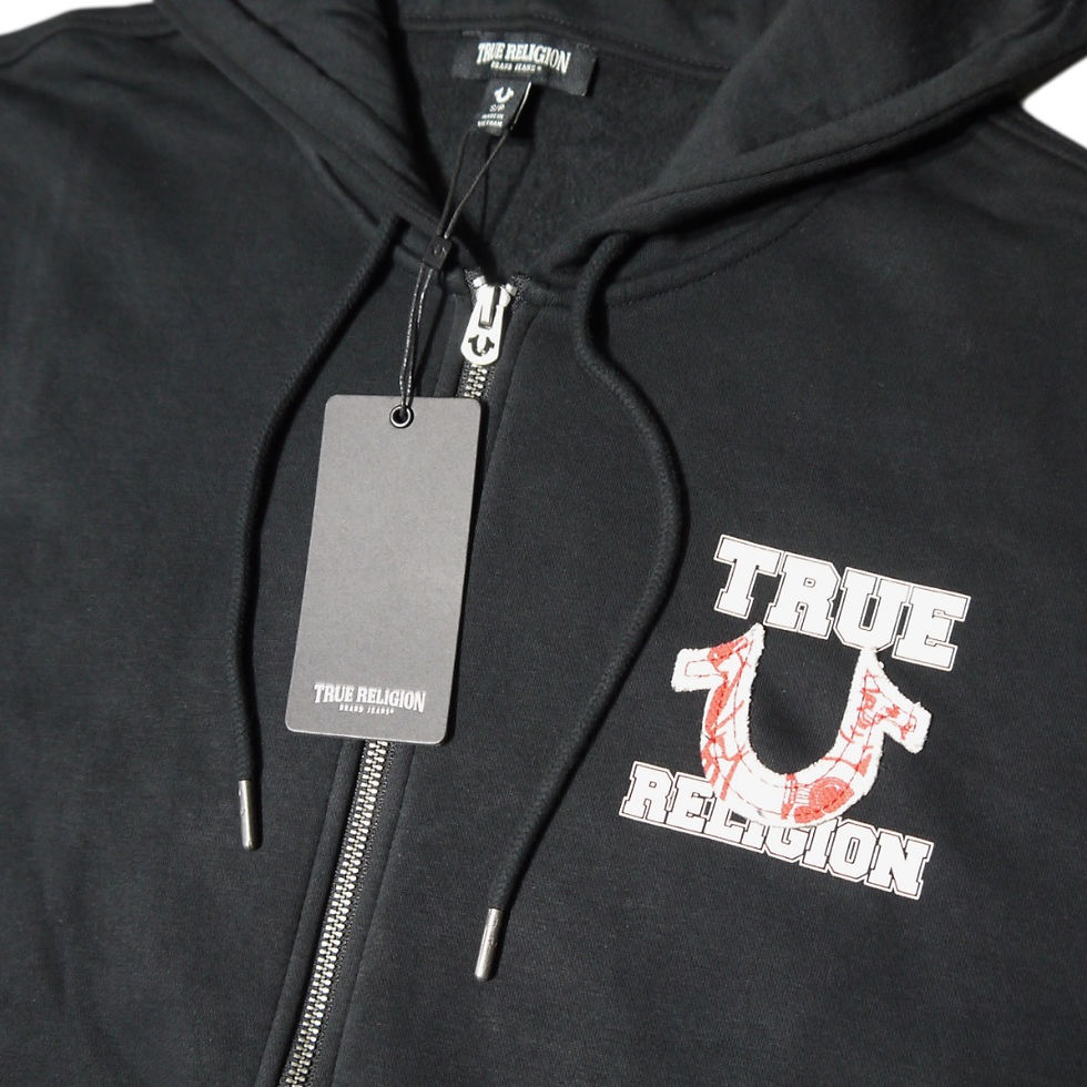 サムネイル： "TRUE RELIGION" Terry Appliqué  Zip Hoodie Sets