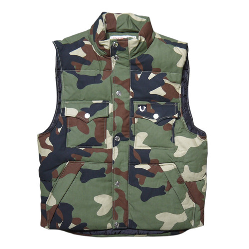 トップス True Religion twill single needle vest TRUE RELIGION