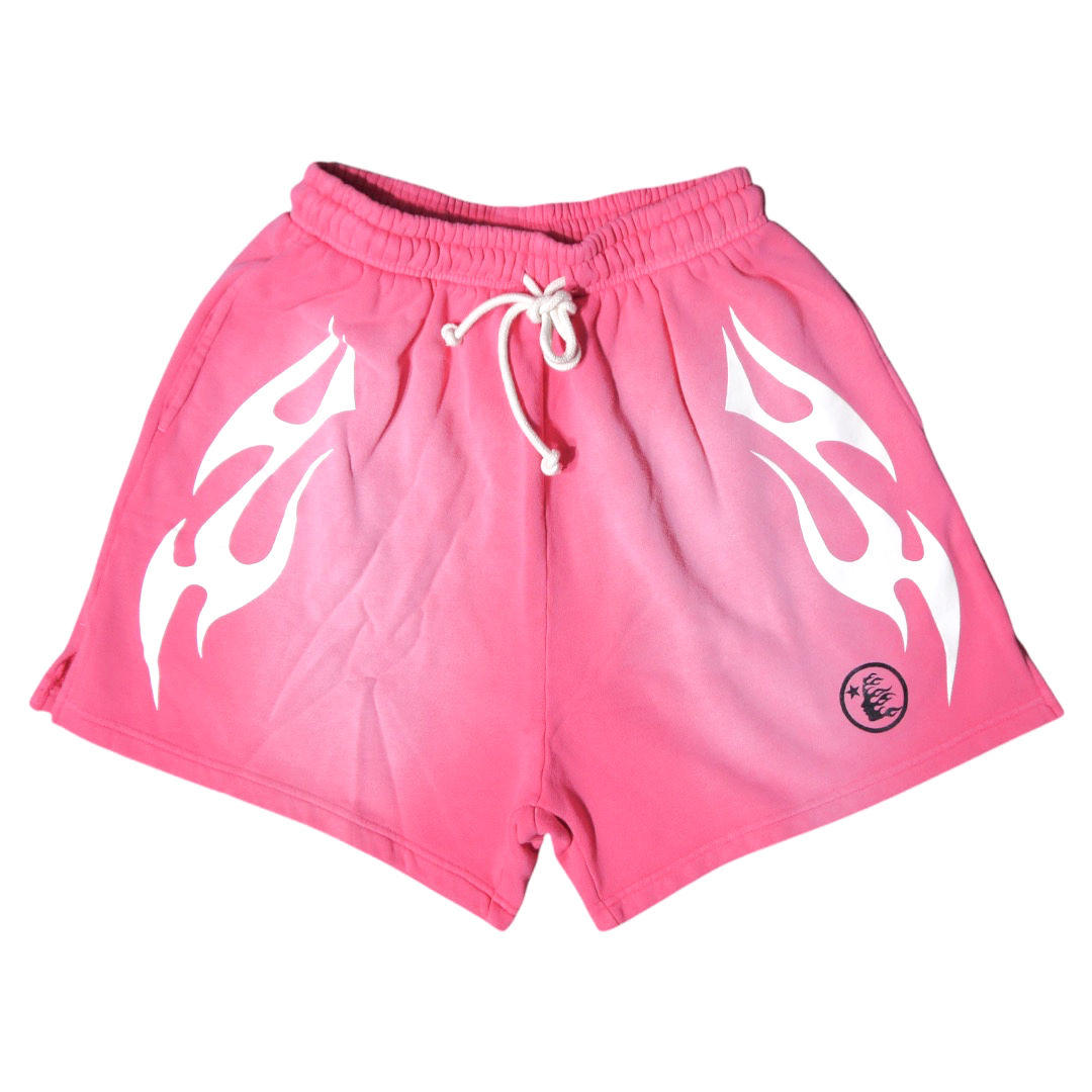 "HELLSTAR" Flame Shorts (Pink)