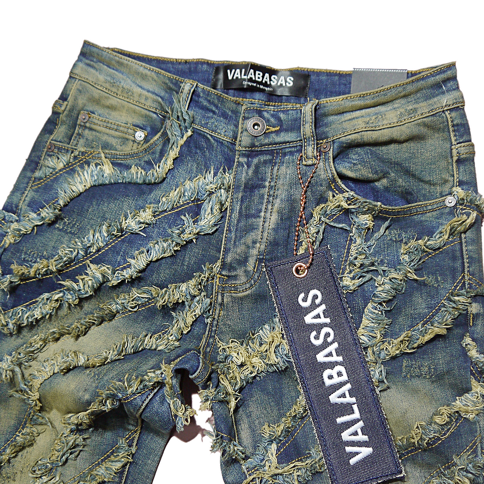 サムネイル： "VALABASAS" Grit Stacked Jeans