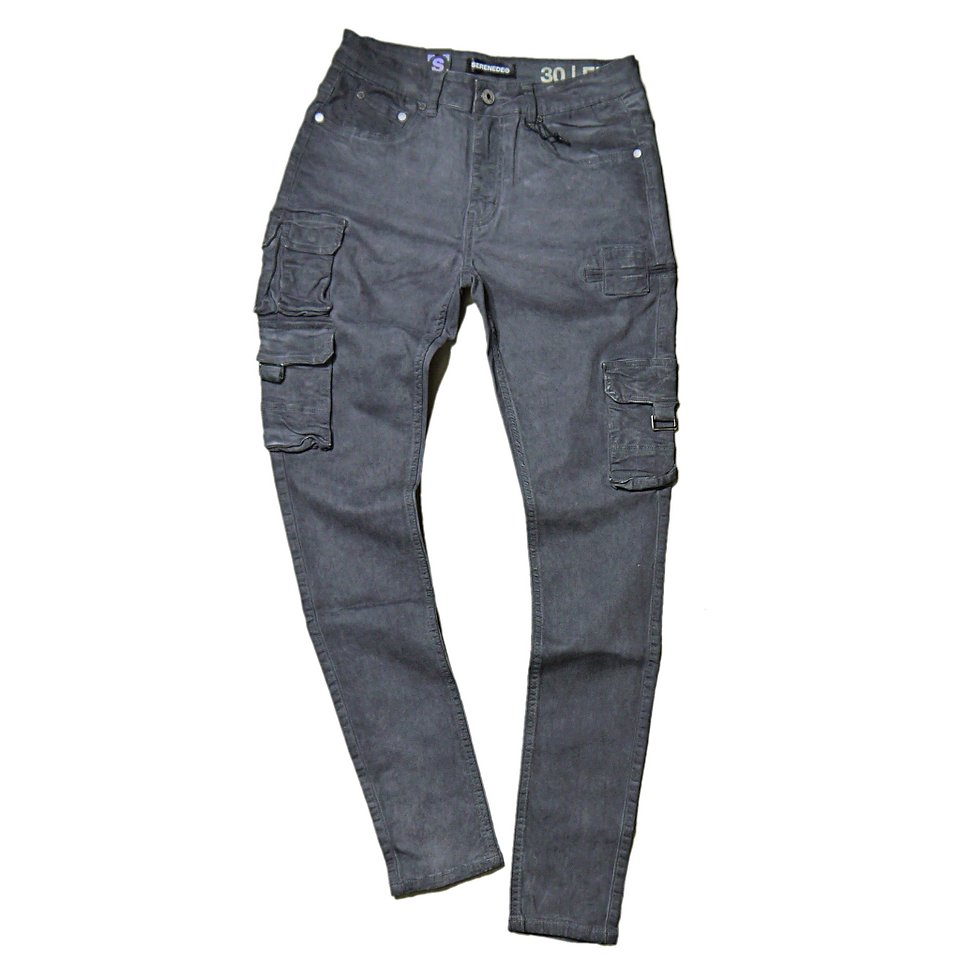 "SERENEDE" Iron Cargo Jeans