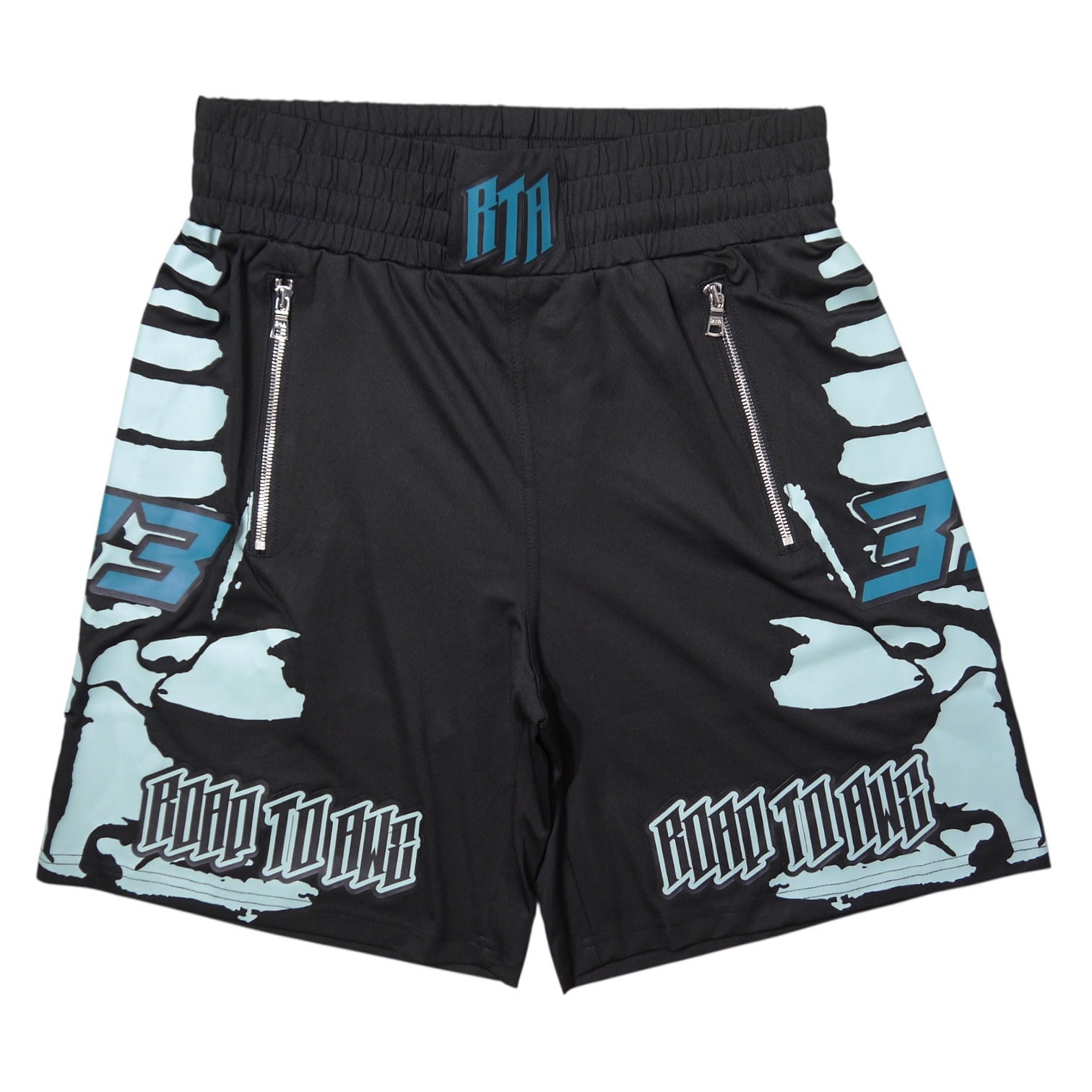 "RtA" Udo Boxing Shorts Light Teal Racing