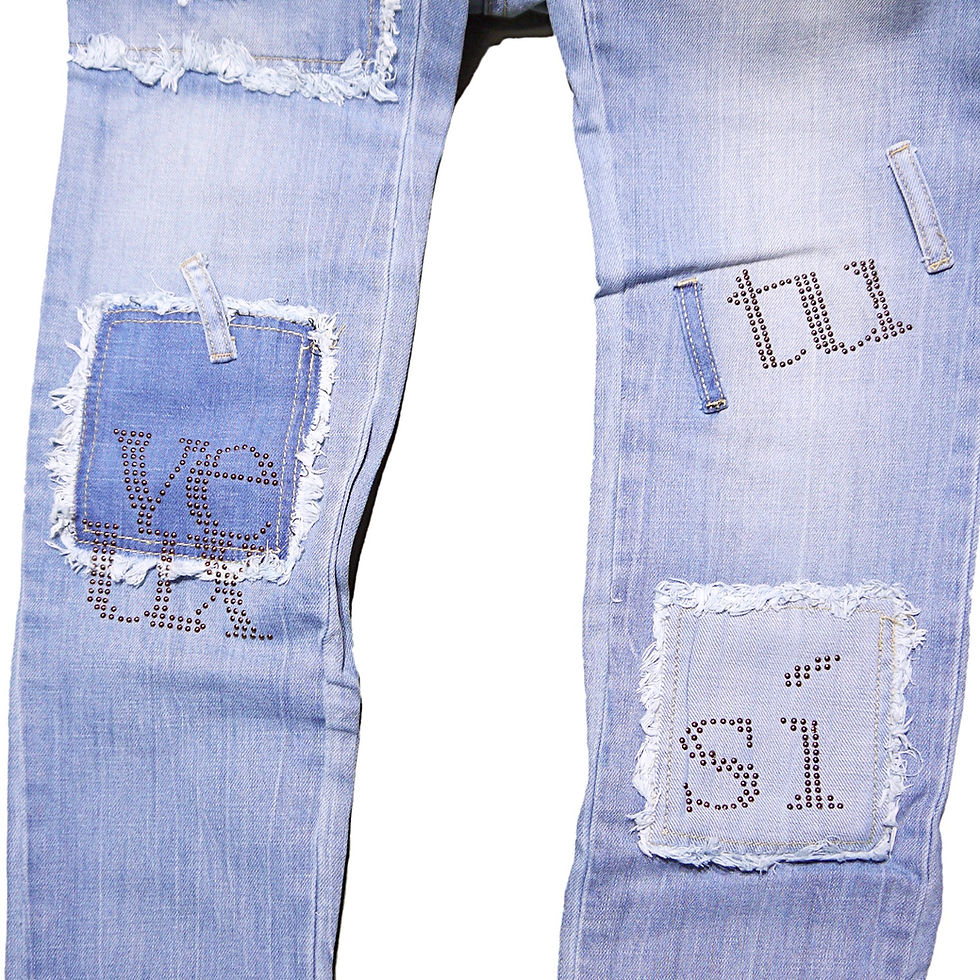 サムネイル： "Si Tu Veux" Collage2.0 Super Stack Jeans (Washed)