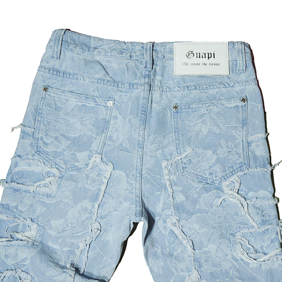 サムネイル： "Guapi" Maya Blue Laser Stacked Denim