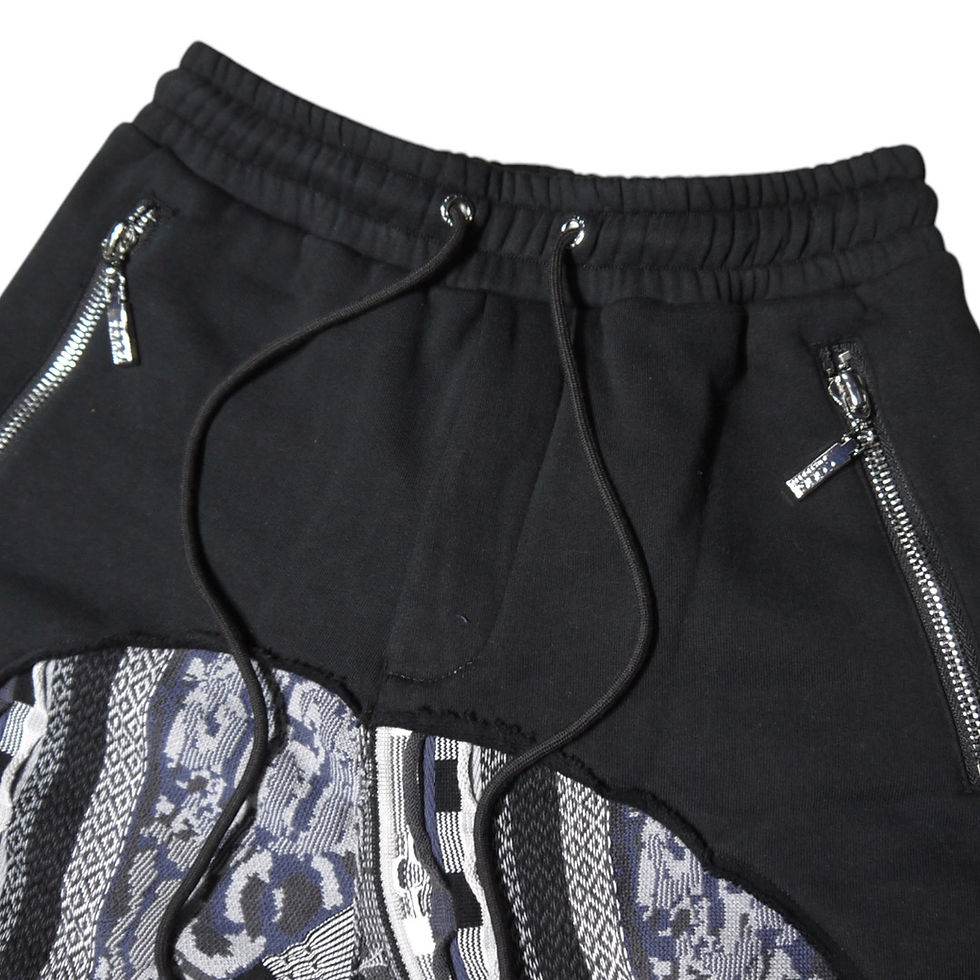 サムネイル： ”COOGI" Sweater Fleeced Hoodie Sets Black Grey