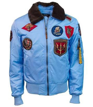 Top Gun® Official B-15 Men's Flight Bomber Jacket with Patches