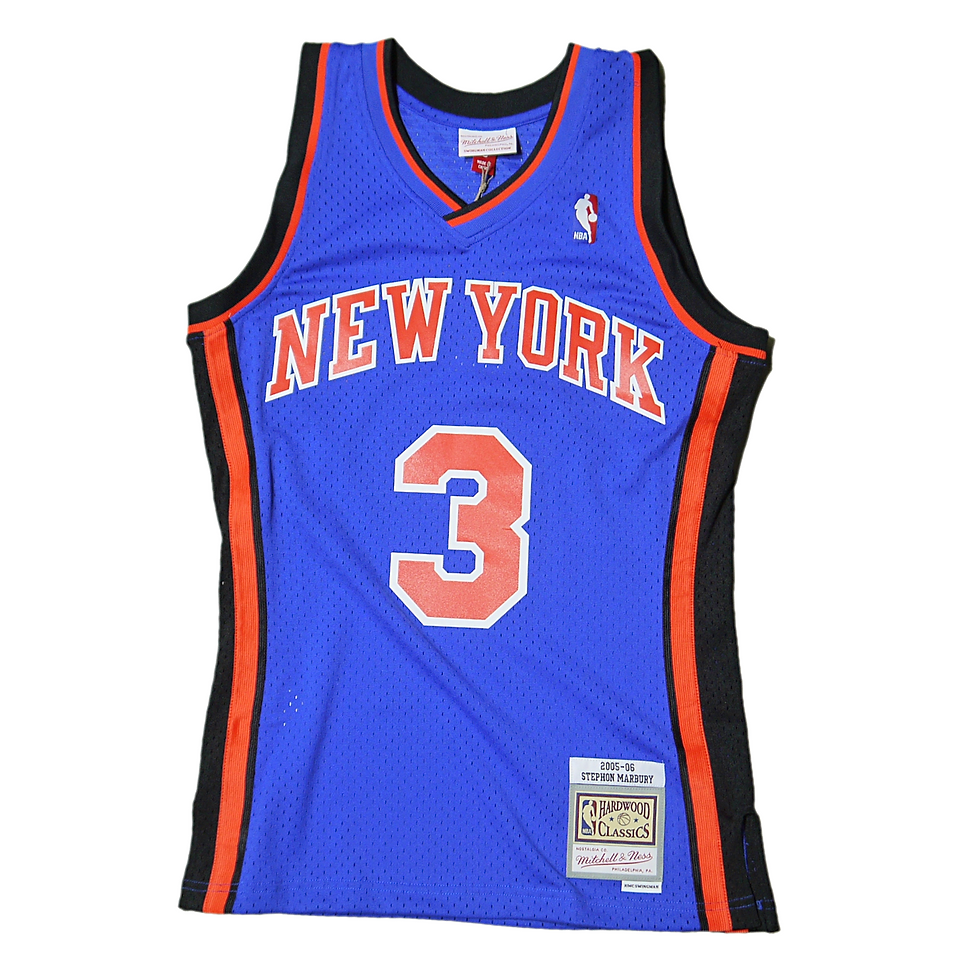 "MITCHELL&NESS" NY Knicks Swingman Jersey (Blue)