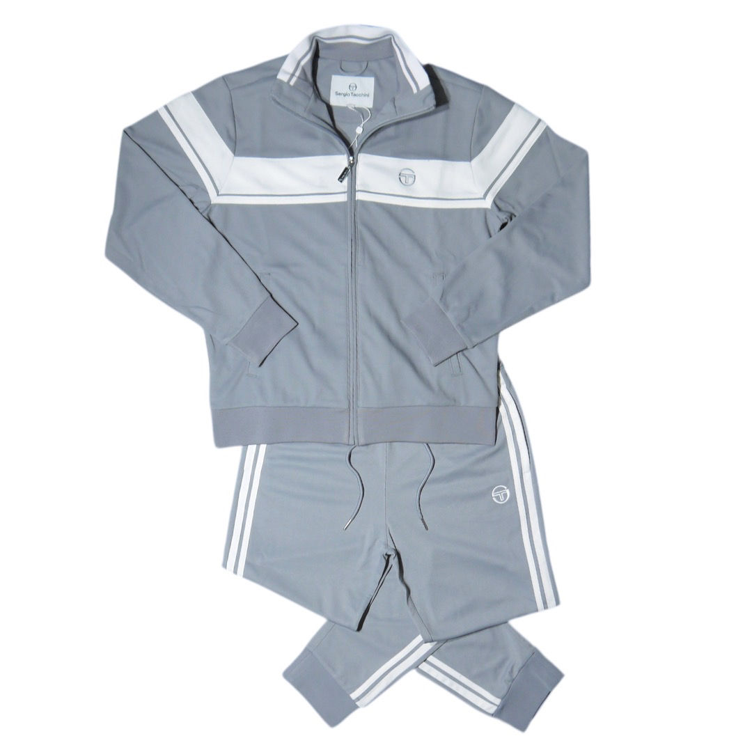 “Sergio Tacchini" Damarindo Track Jersey Sets (Grey)