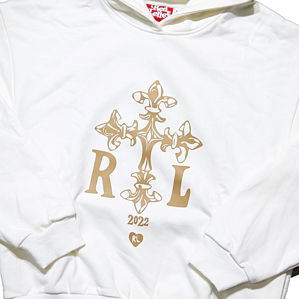 サムネイル： "Red Letters"  Not Chrome Bone Hoodie