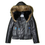 サムネイル： "GOOSE COUNTRY" Racer Hoody Leather Jacket (Brown)