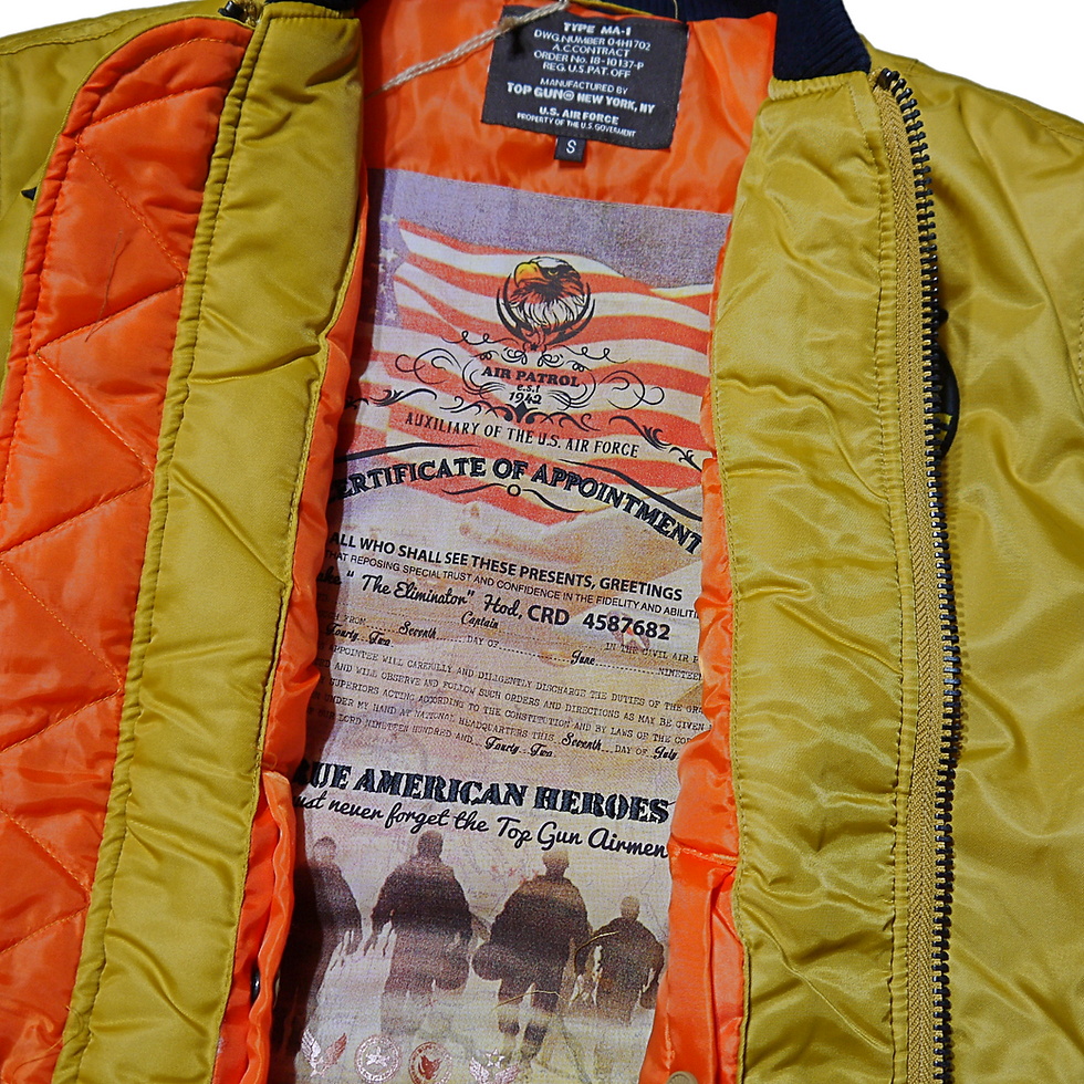 サムネイル： "TOP GUN®"  MA-1 JACKET (Wheat×Navy)
