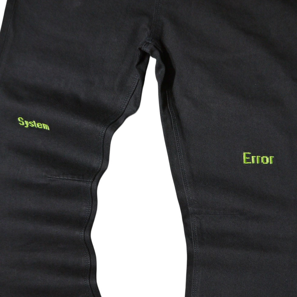 サムネイル： "RtA" Bryant Black Green Digital Cross Skinny