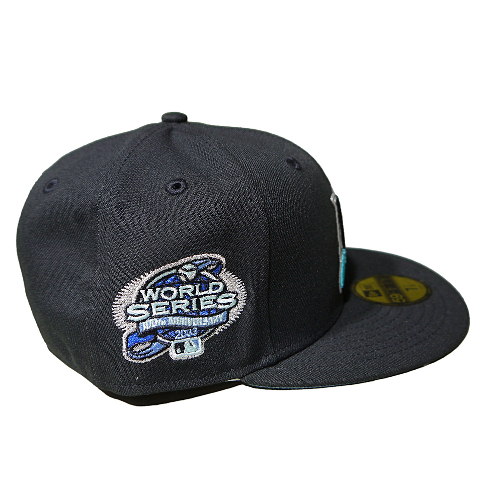 サムネイル： "NEW ERA" 59FIFTY Miami Marlins 03WS Side Patch Icy UV (Black)