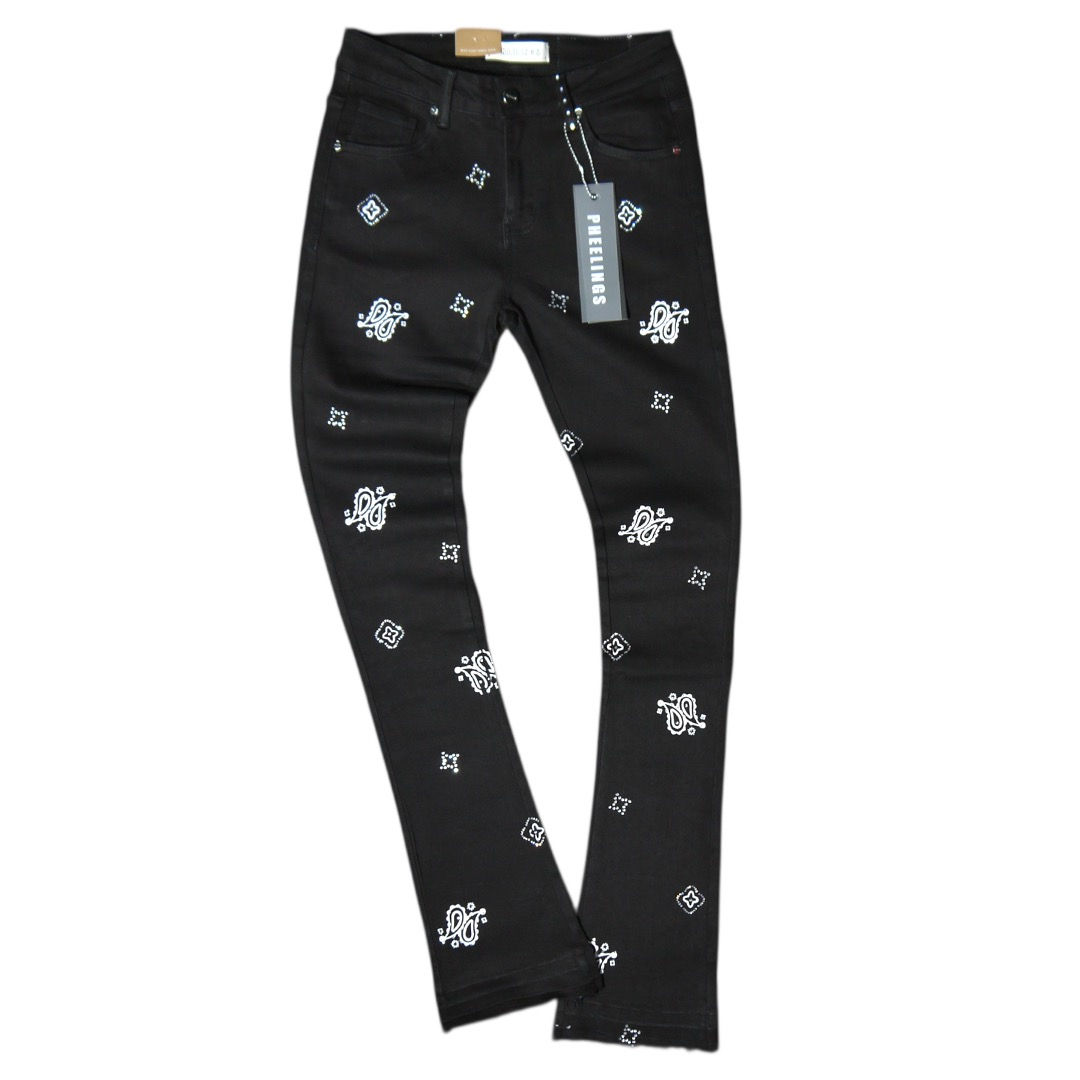 "PHEELINGS" Star Crossed Flare Stack Jeans