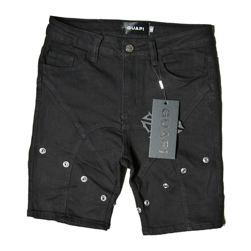 パンツ GUAPI OBSIDIAN BLACK STACKED DENIM Guapi Obsidian Waxed Black Men's Stacked Jeans - SIZE Boutique