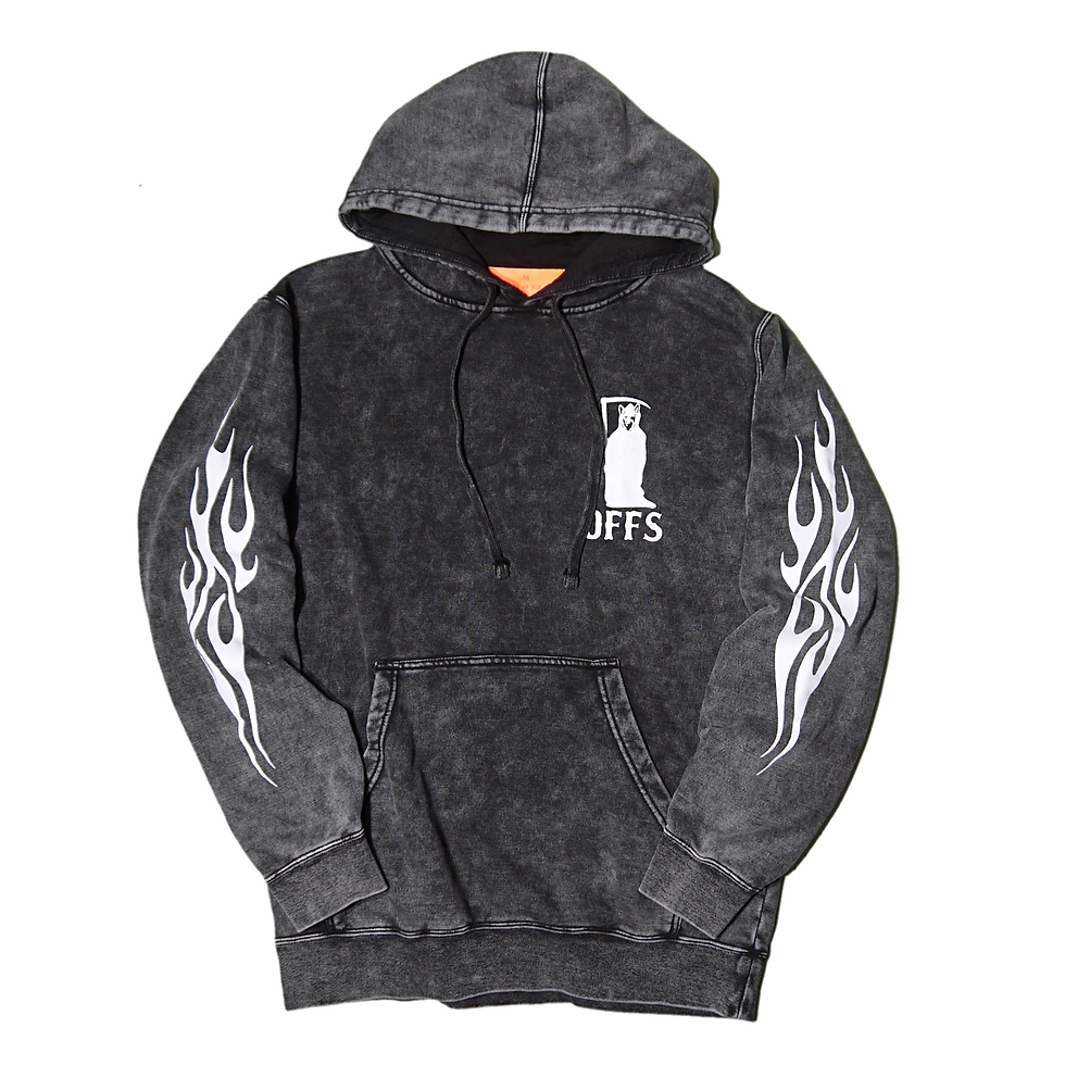 サムネイル： "B WOOD" Jane VS Goliath Hoodie Sets (Washed Black)