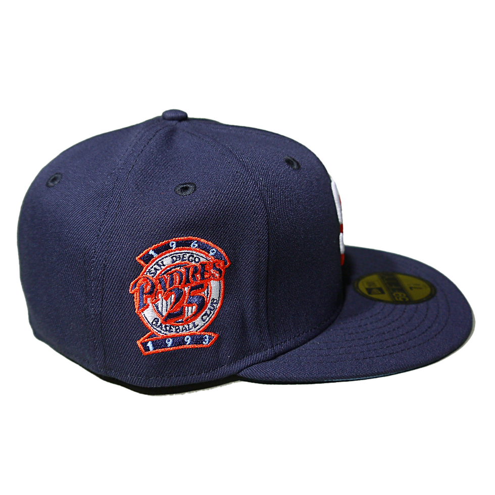 サムネイル： "NEW ERA" 59FIFTY San Diego Padres 25ANV Side Patch Icy UV (Navy)
