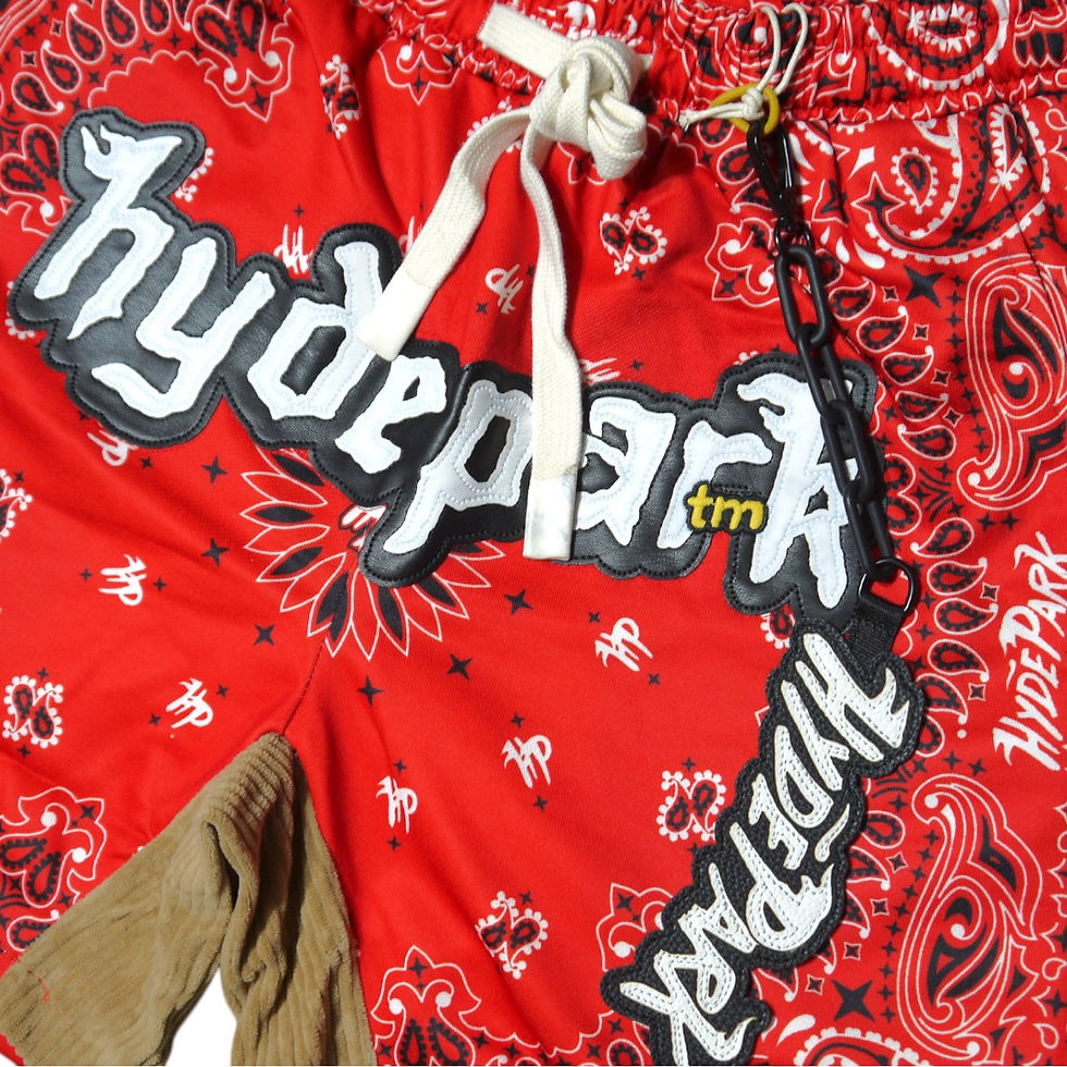 サムネイル： "Hyde Park" Bandana Shorts (Red)