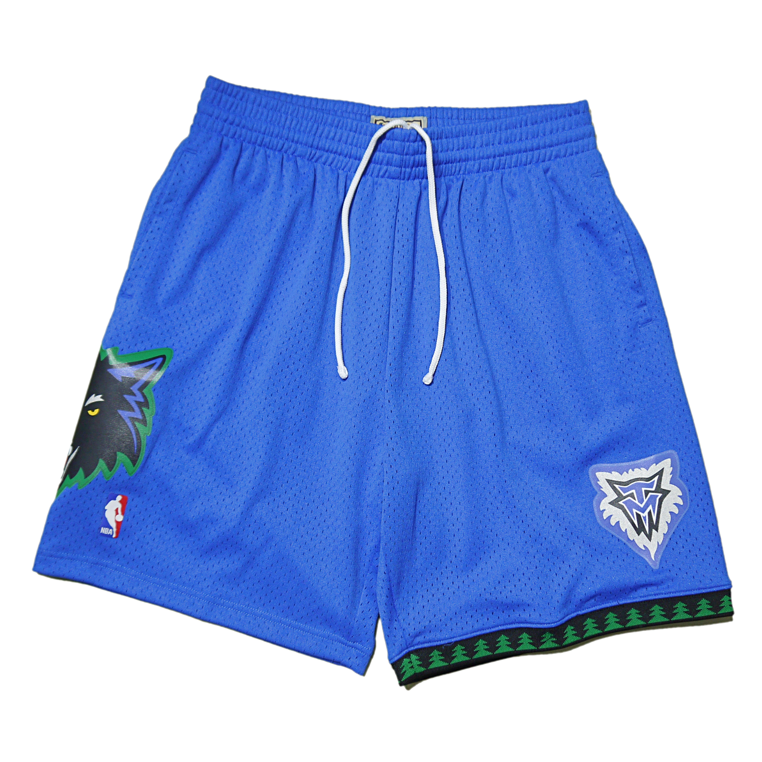 "MITCHELL&NESS" Minnesota Timber Wolves Swingman Shorts (Blue)