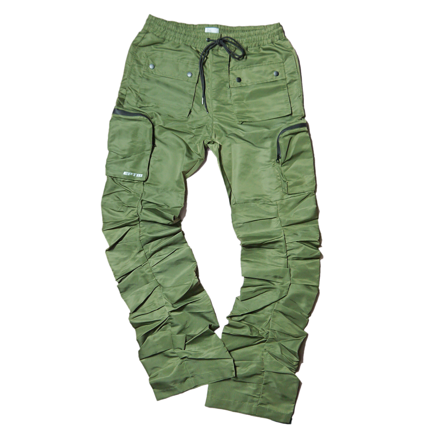 "EPTM" Stacked Flare Cargo Pants 3.0 (Olive)