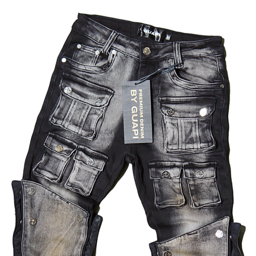 GUAPI STACKED PREMIUM DENIM デニムパンツ W32 GUAPI STACKED PREMIUM JEANS – BLUE CITY NYC
