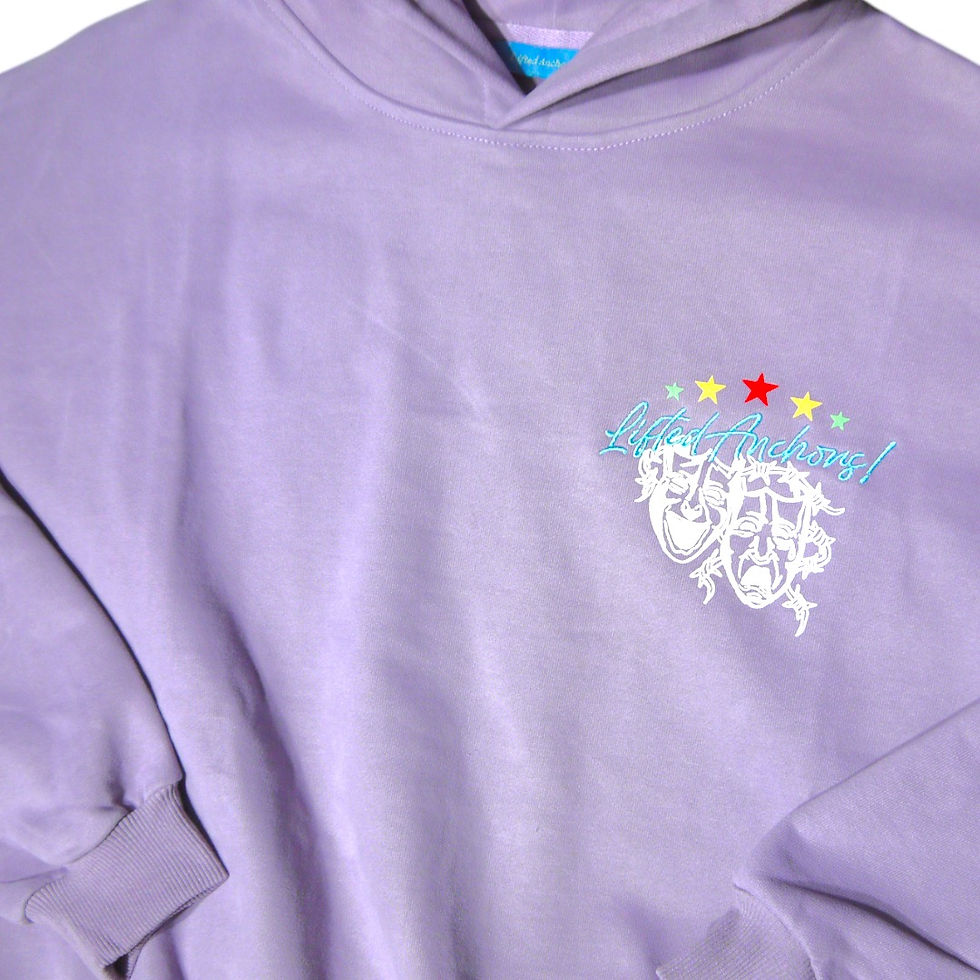 サムネイル： "LIFTED ANCHORS" 2Face Hoodie Flare Sets (Lavender)