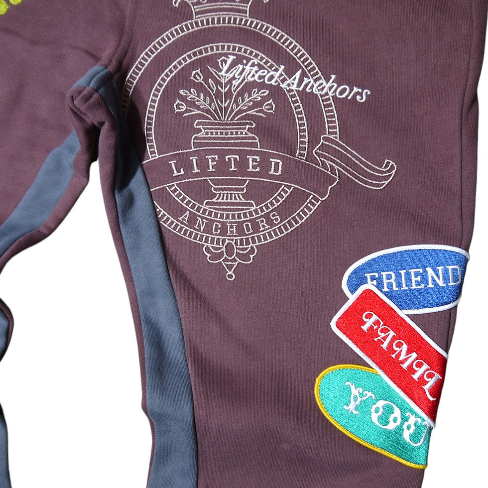 サムネイル： "LIFTED ANCHORS" Rawls Zip Hoodie Sets (Purple)