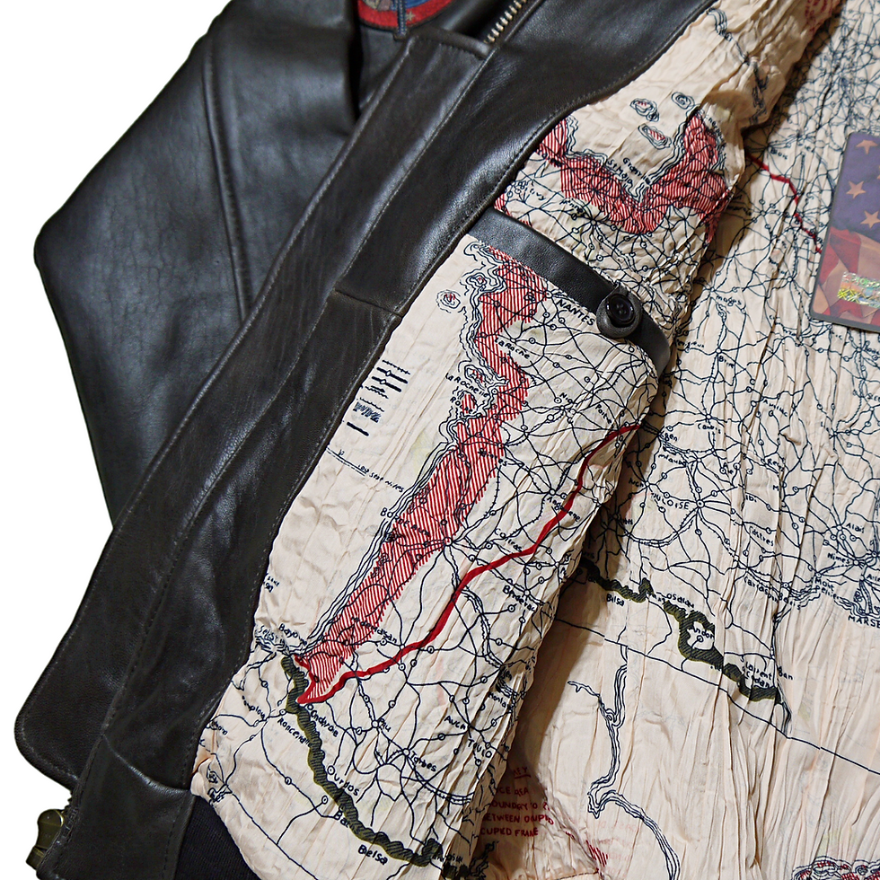 サムネイル： "TOP GUN®" G-1 Bomber Leather Jacket (Brown)