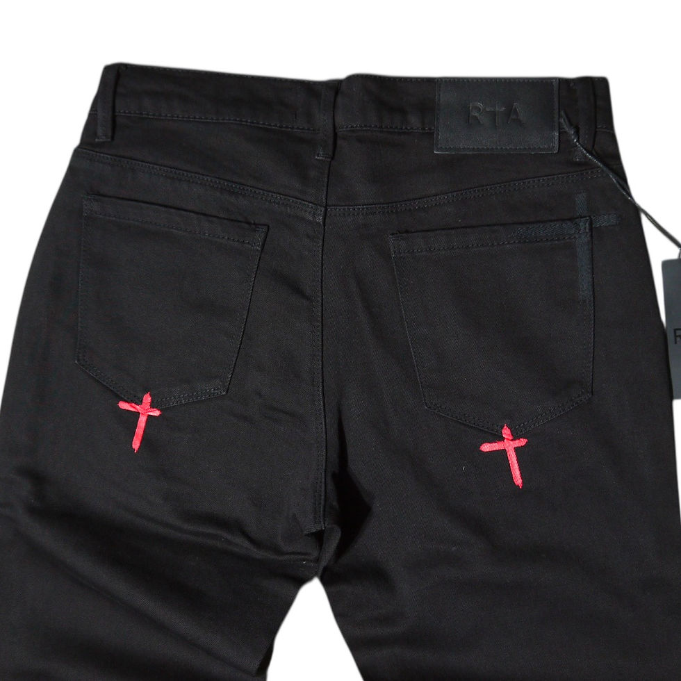 サムネイル： "RtA" Bryant Black Red Rest In Peace Skinny