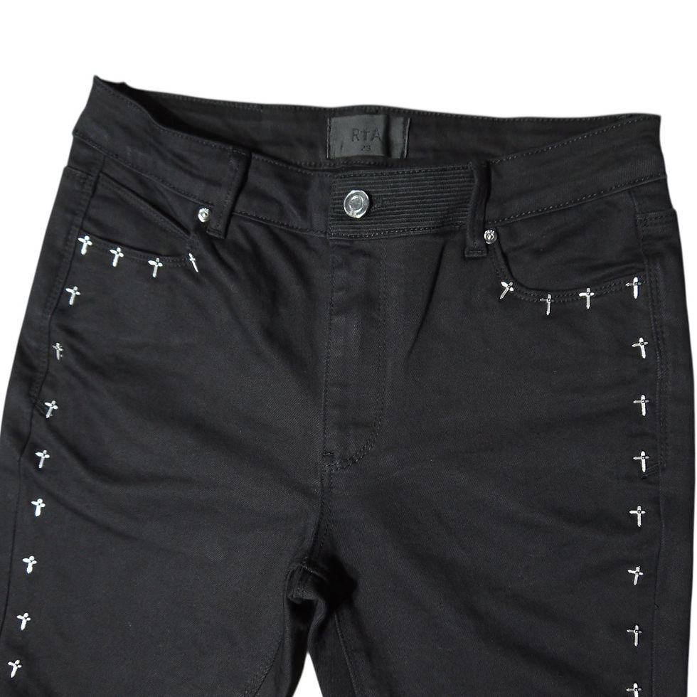 サムネイル： "RtA" Bryant Black Cross Skinny