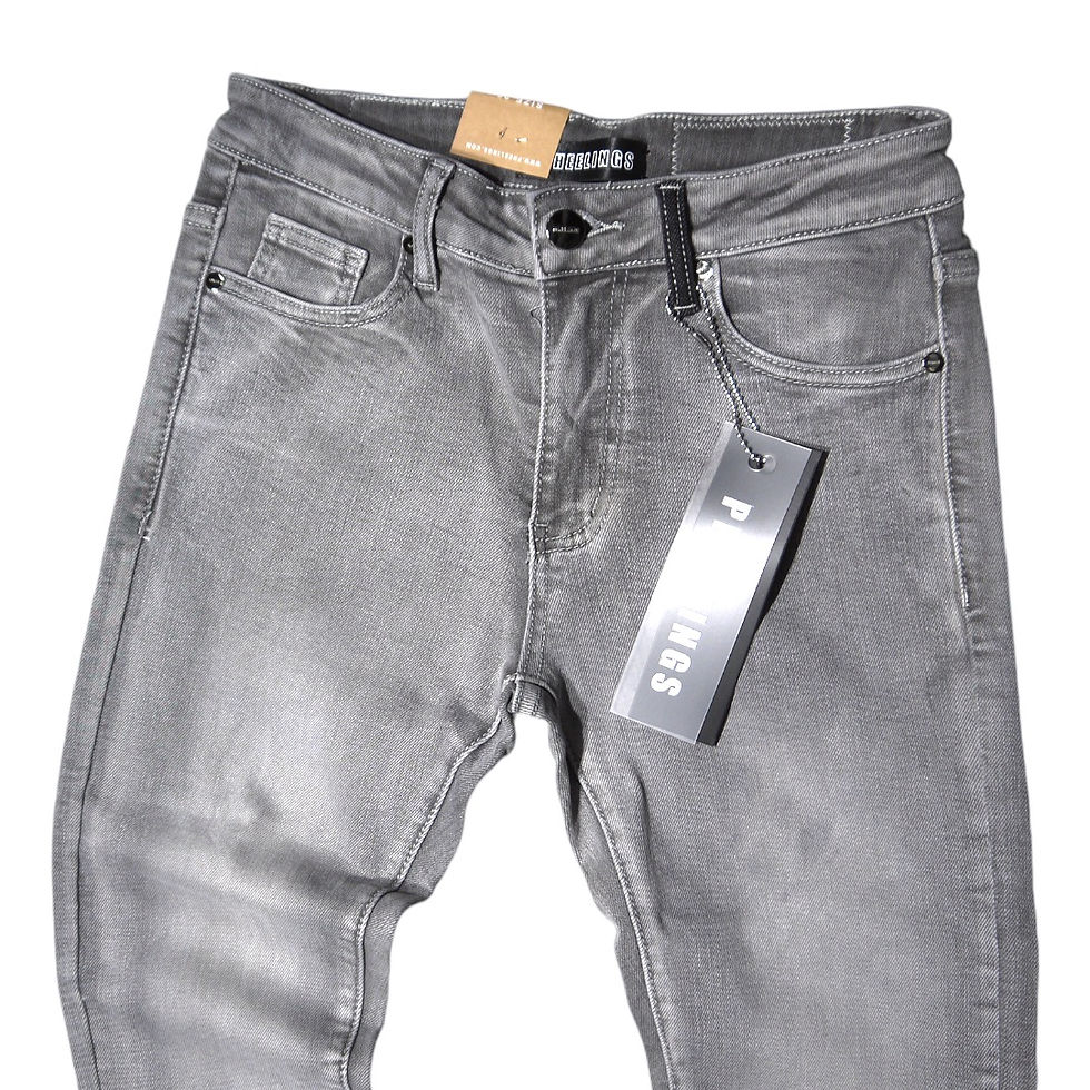 サムネイル： "PHEELINGS" Emotionally Driven Flare Stack Jeans (Grey)