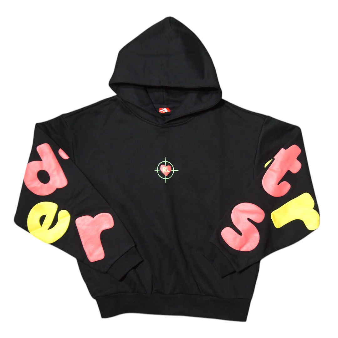 "Red Letters" We Ain't Miss Scattered Hoodie