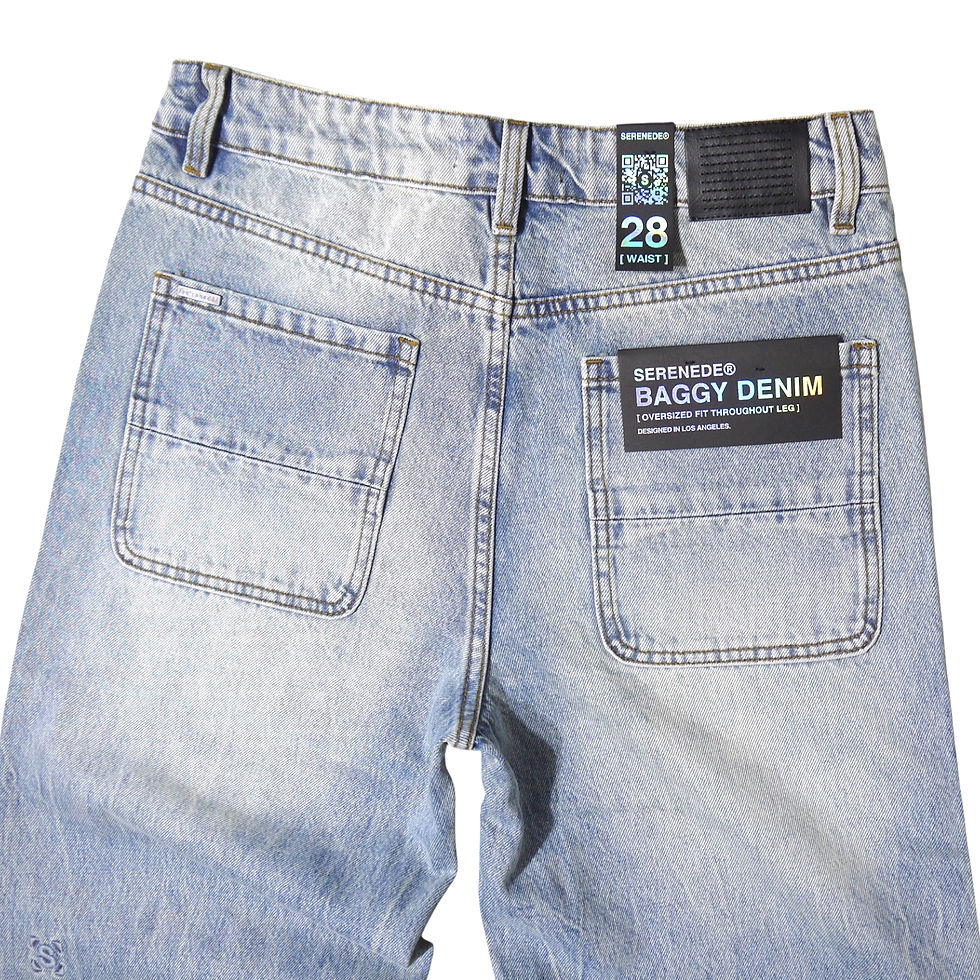 サムネイル： "SERENEDE®︎" Pacific Baggy Jeans