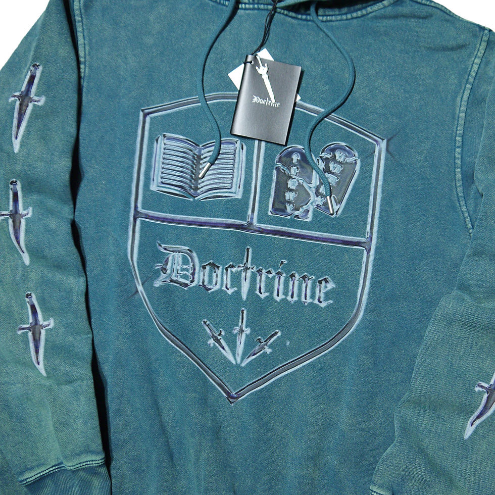 サムネイル： "Doctrine" Coat Of Arms Hoodie (Teal)