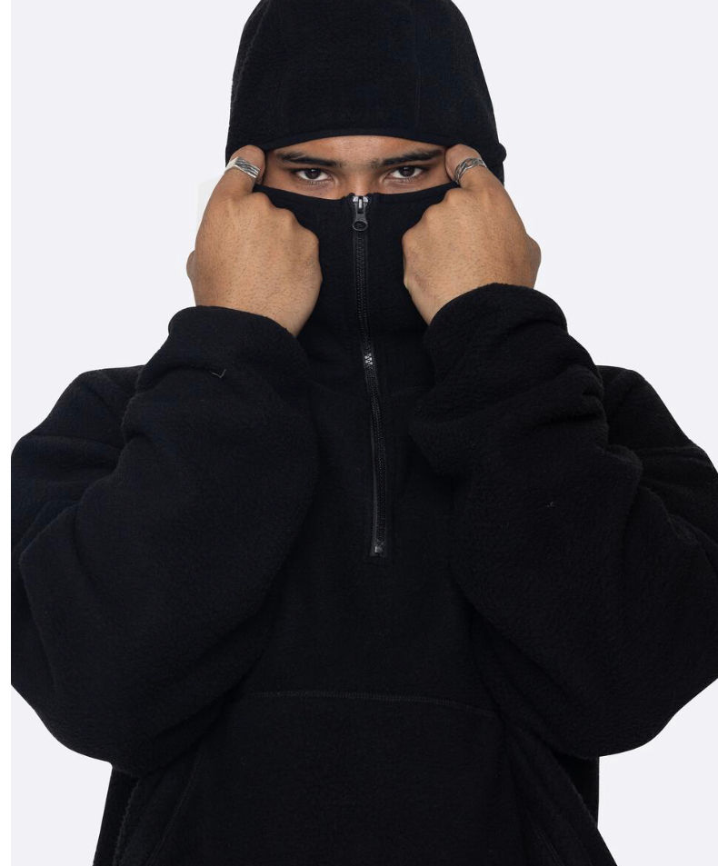 サムネイル： "EPTM" Half Zip Balaclava Hoodie (Black)
