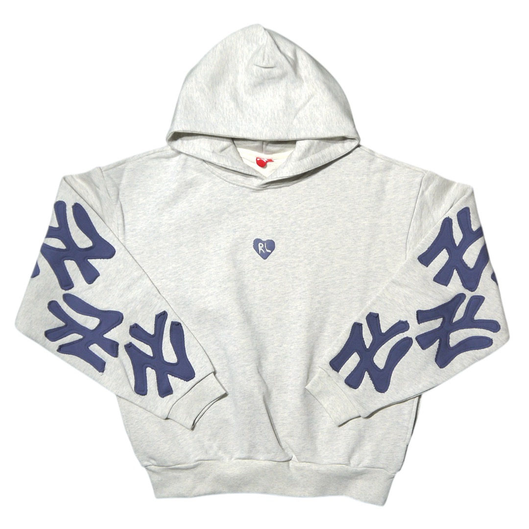 "Red Letters" NY Heather Scattered Hoodie