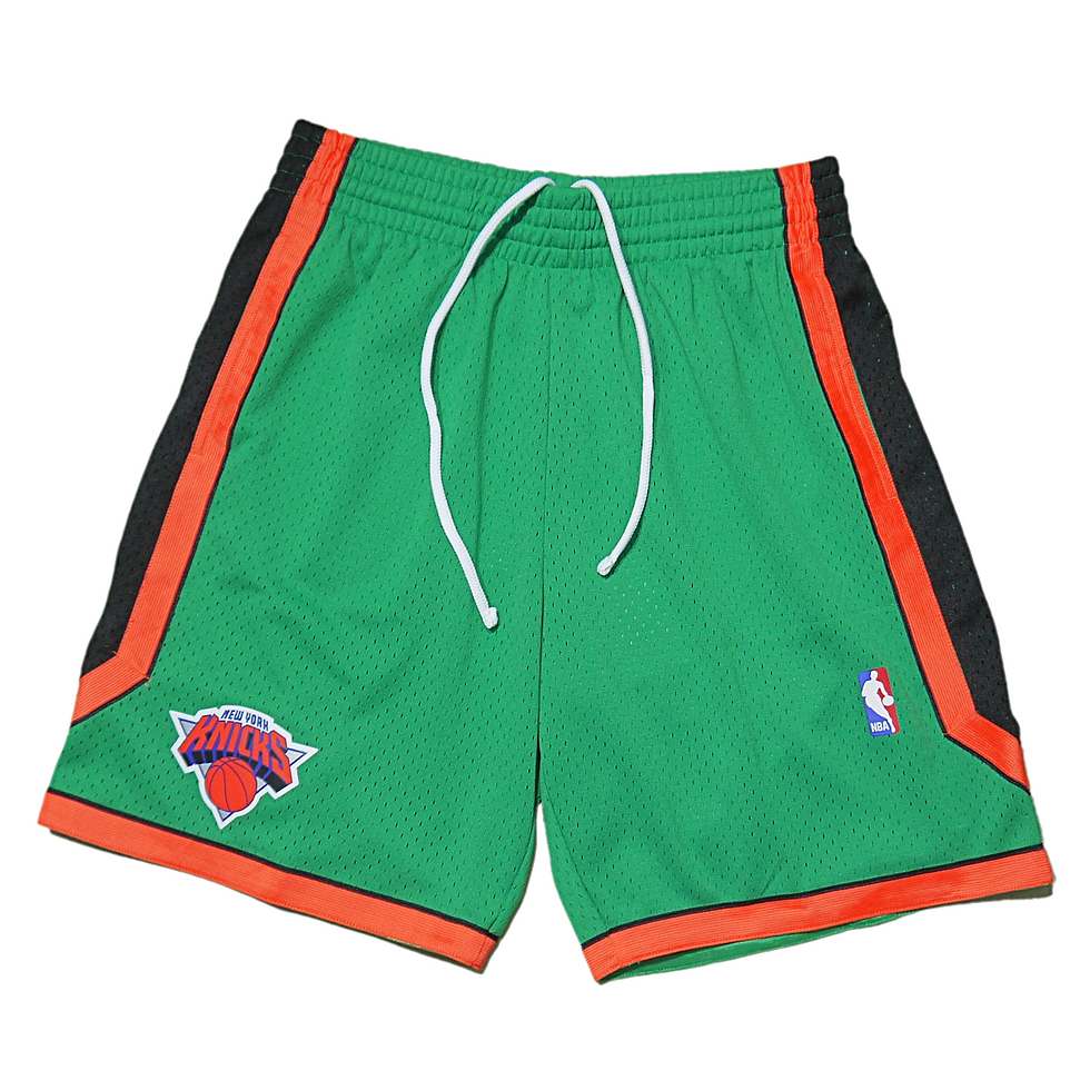 "MITCHELL&NESS" NY Knicks Swingman Shorts (Green)