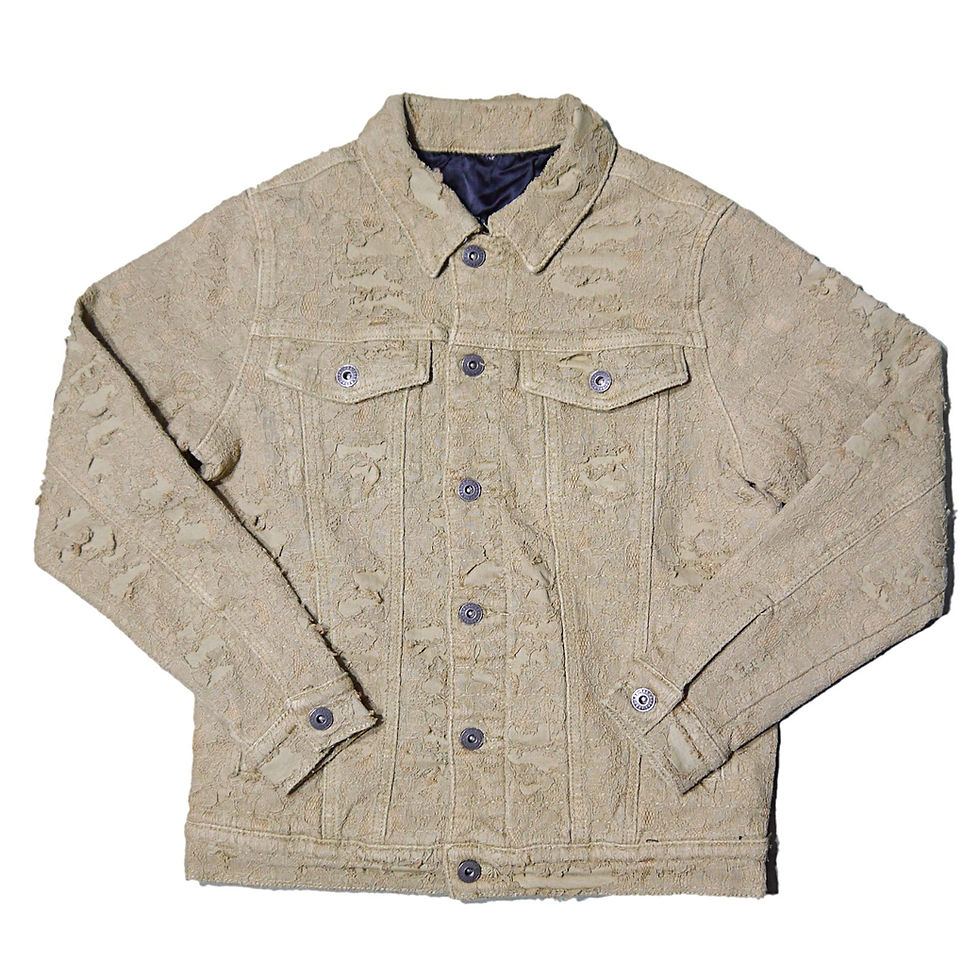 サムネイル： "VALABASAS" Blue Moon Denim Sets (Khaki)