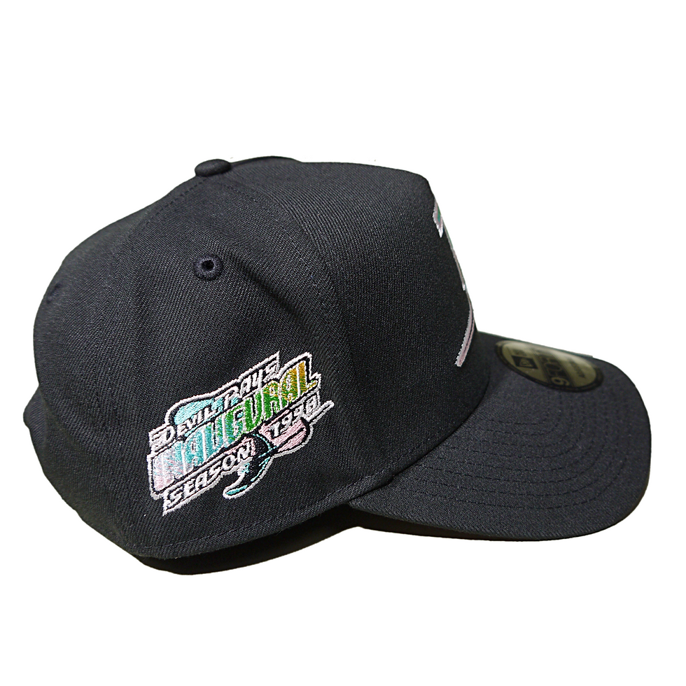 サムネイル： "NEW ERA" 9Forty Tampa Bay Rays Side Patch Pink UV (Black)