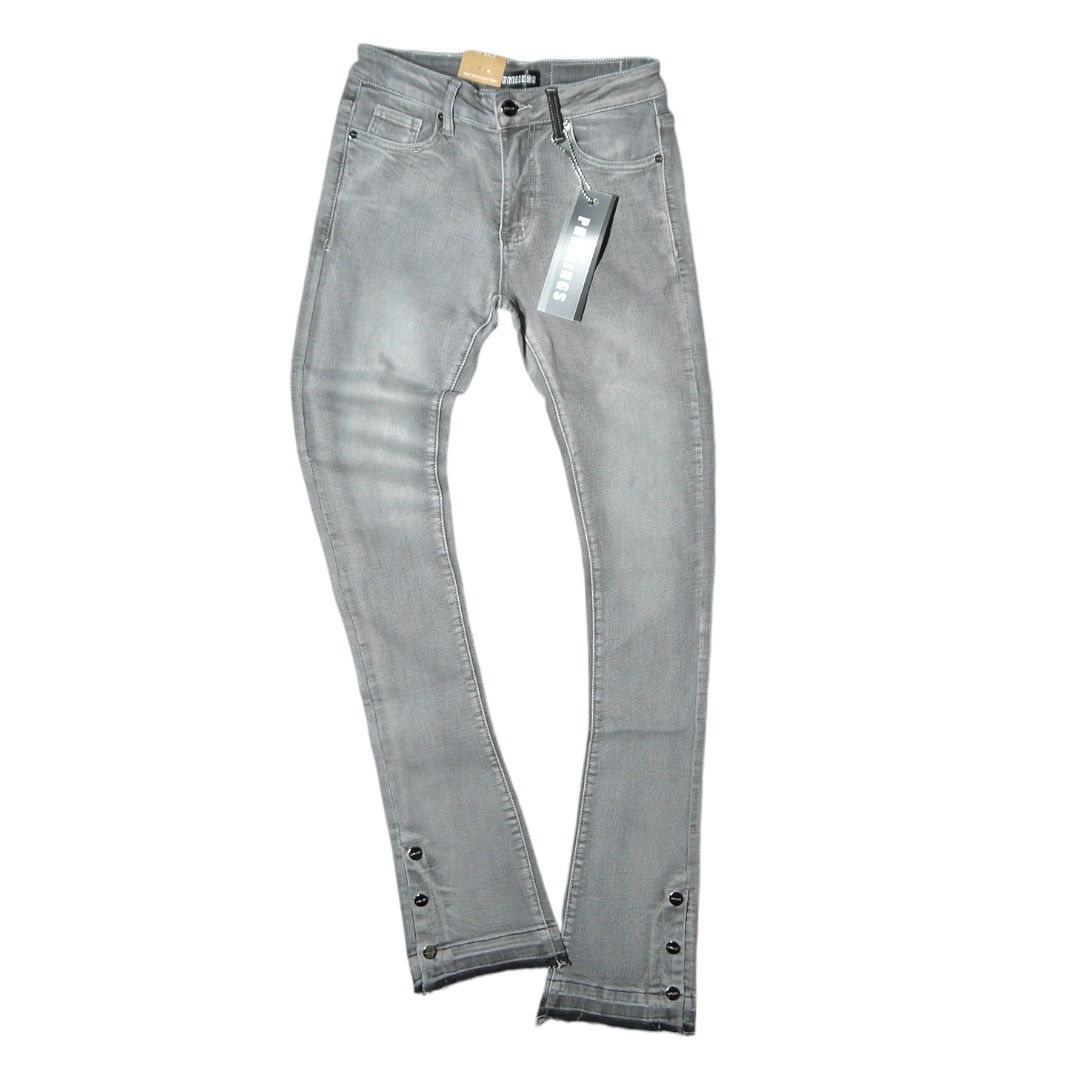 "PHEELINGS" Emotionally Driven Flare Stack Jeans (Grey)