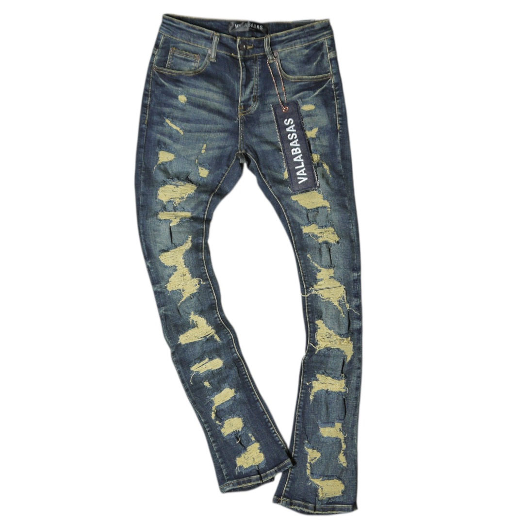 "VALABASAS" Breach Flare Jeans (Dark Vintage Wash)